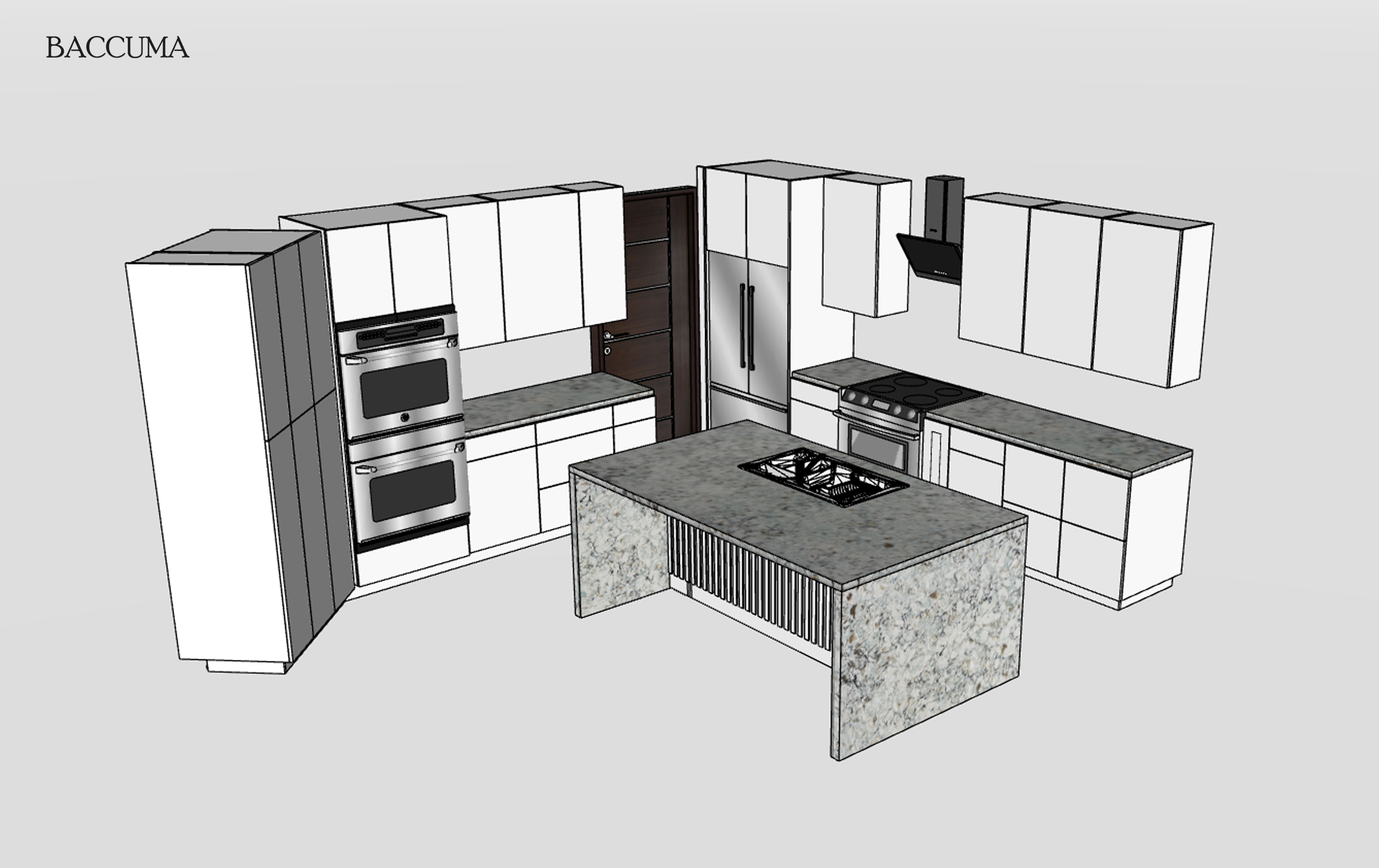 Devang kitchen layout before installation