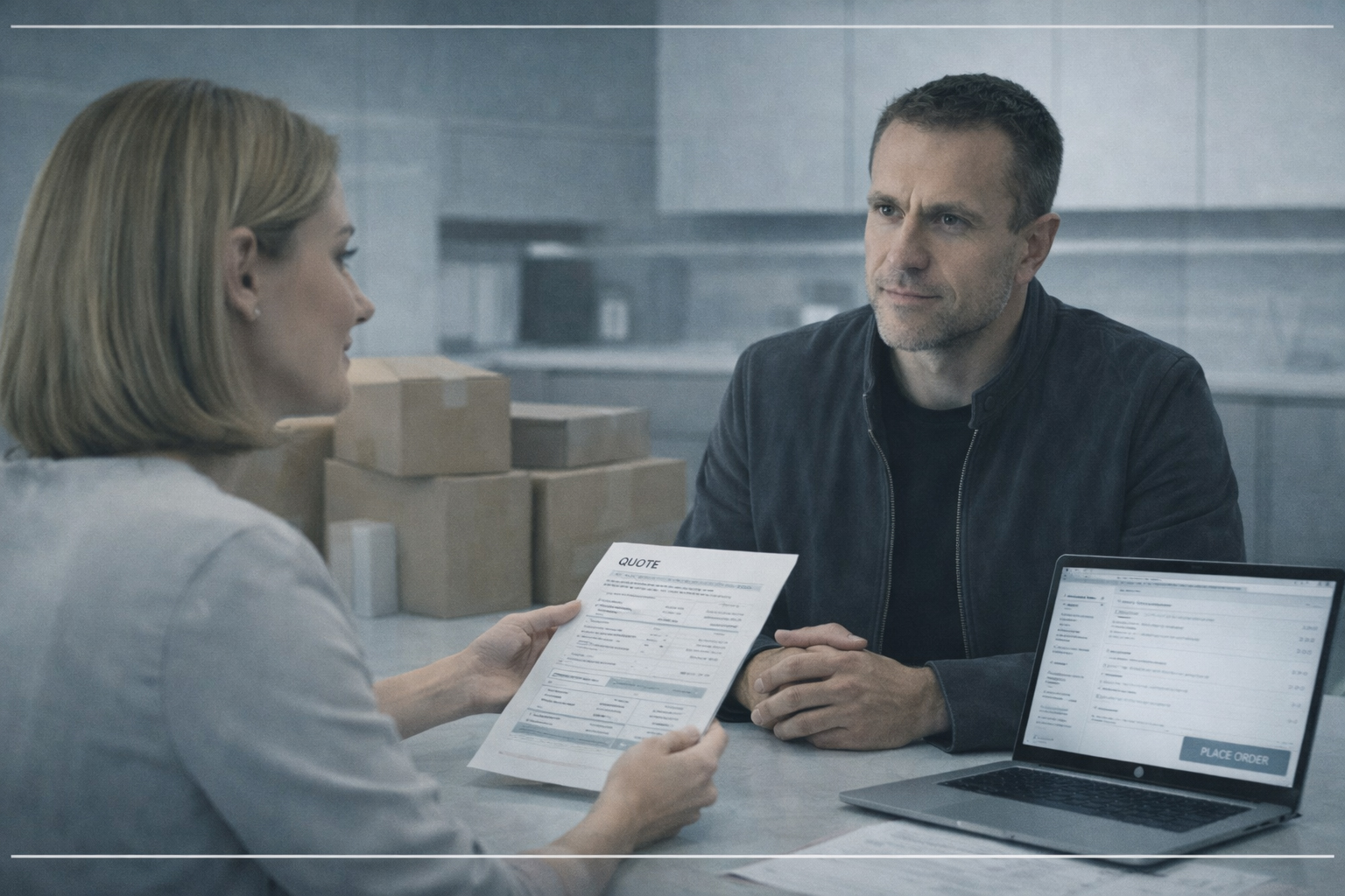 Semi custom kitchen cabinet quote and ordering stage